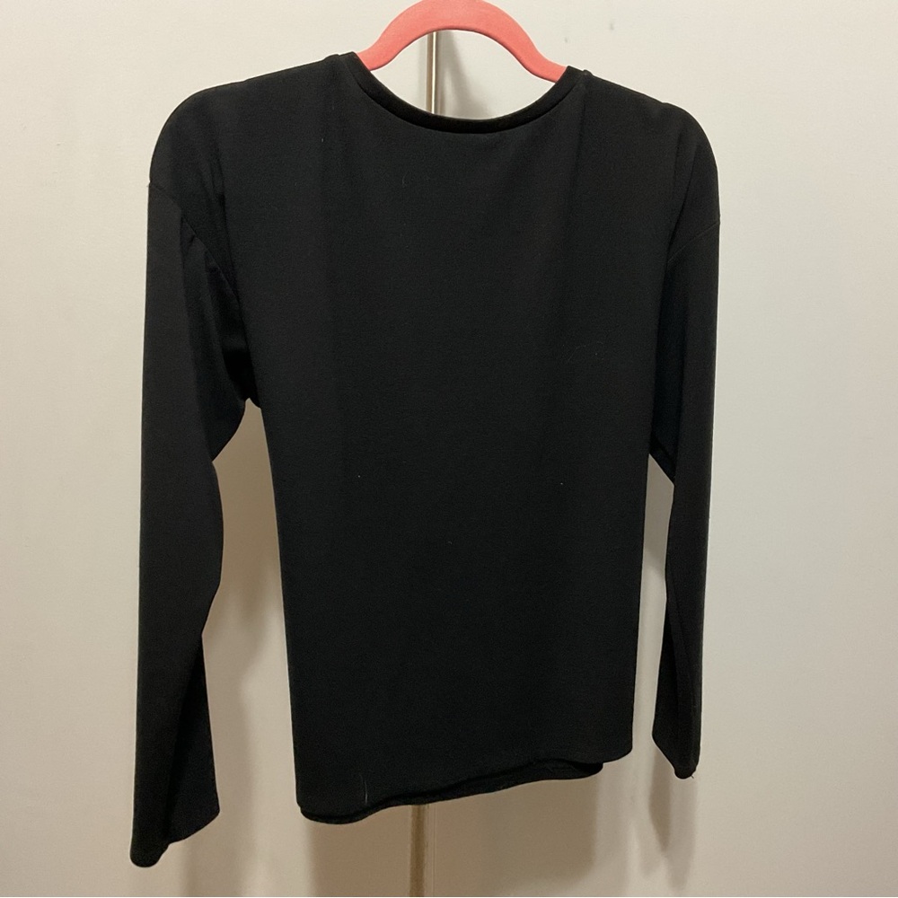 Express Black Long Sleeve Stretch Top Size S - Picture 4 of 5